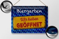 Blechschild Bayern 40x30cm Biergarten wir haben geöffnet