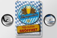 Blechschild Bayern 30x40cm Biergarten wir haben geöffnet