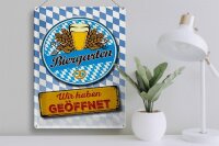 Blechschild Bayern 30x40cm Biergarten wir haben geöffnet