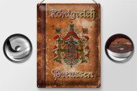 Blechschild Spruch 30x40cm Königreich Preussen Wappen