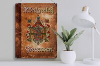 Blechschild Spruch 30x40cm Königreich Preussen Wappen