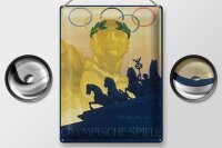 Blechschild Spruch 30x40cm Olympische Spiele Berlin 1936