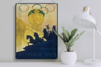 Blechschild Spruch 30x40cm Olympische Spiele Berlin 1936
