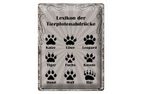 Blechschild Spruch 30x40cm Lexikon...
