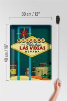 Blechschild Spruch 30x40cm welcome to fabulous las vegas