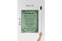 Blechschild Spruch 30x40cm Dorfkinder wissen wie Plätzchen