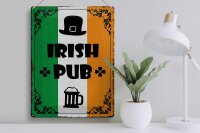 Blechschild Spruch 30x40cm Irish Pub Bier