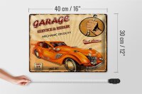 Blechschild Spruch 40x30cm Garage Service mechanic on duty
