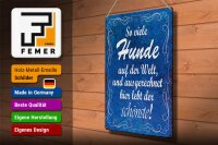 Blechschild Spruch 30x40cm so viele Hunde auf der Welt