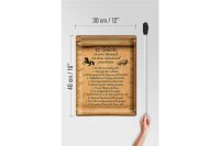 Blechschild Spruch 30x40cm Gebote Pferdestall Schweinestall