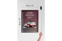 Blechschild Spruch 30x40cm Kombi parking only Auto Wanddeko