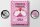 Blechschild Spruch 30x40cm Princess parking only rosa Krone
