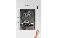 Blechschild Spruch 30x40cm Parken Truck parking only