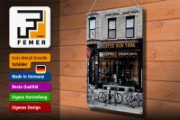 Blechschild Spruch 30x40cm Coffee new York Kaffee