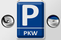 Blechschild Parken 30x40cm PKW Parkplatz Wanddeko
