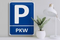 Blechschild Parken 30x40cm PKW Parkplatz Wanddeko