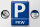 Blechschild Parken 30x40cm PKW Parkplatz Wanddeko