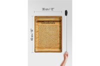 Blechschild Spruch 30x40cm Desiderata Gedicht Englisch