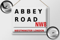 Blechschild london 40x30cm Street Abbey Road NW8