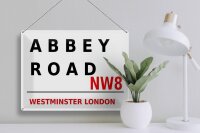 Blechschild london 40x30cm Street Abbey Road NW8
