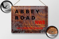 Blechschild London 40x30cm Abbey Road NW8