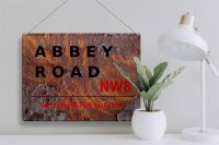 Blechschild London 40x30cm Abbey Road NW8