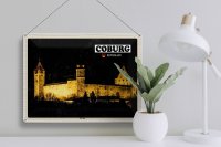 Blechschild Städte Coburg Die Veste Schloss 40x30cm