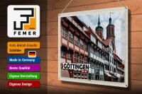Blechschild Städte Göttingen Altstadt Architektur 40x30cm
