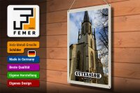 Blechschild Städte Gütersloh Martin-Luther-Kirche 30x40cm
