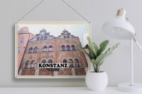 Blechschild Städte Konstanz Rathaus Architektur 40x30cm