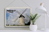 Blechschild Städte Krefeld Engelsbergmühle Wiese 40x30cm