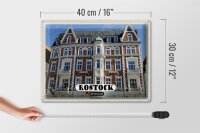 Blechschild Städte Rostock Galerie Rostocker Hof 40x30cm