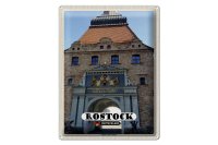 Blechschild Städte Rostock Steintor mit Greifen 30x40cm