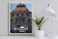 Blechschild Städte Rostock Steintor mit Greifen 30x40cm