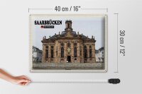 Blechschild Städte Saarbrücken Ludwigskirche 40x30cm