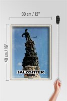 Blechschild Städte Salzgitter Turm der Arbeit 30x40cm