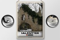 Blechschild Städte Salzgitter Vöppstedter Ruine 30x40cm