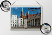 Blechschild Städte Schwerin Marktplatz Architektur 40x30cm