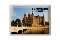 Blechschild Städte Schwerin Schloss Architektur 40x30cm