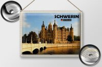 Blechschild Städte Schwerin Schloss Architektur 40x30cm