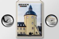 Blechschild Städte Siegen Unteres Schloss Gebäude 30x40cm