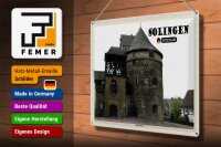 Blechschild Städte Solingen Batterieturm 40x30cm