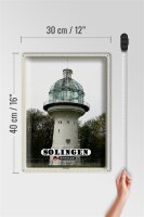 Blechschild Städte Solingen Lichtturm Architektur 30x40cm