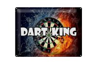 Blechschild Spruch 40x30cm Darts Dart King  Wanddeko