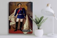 Blechschild Portrait 30x40cm Ludwig II König 1845 Bayern