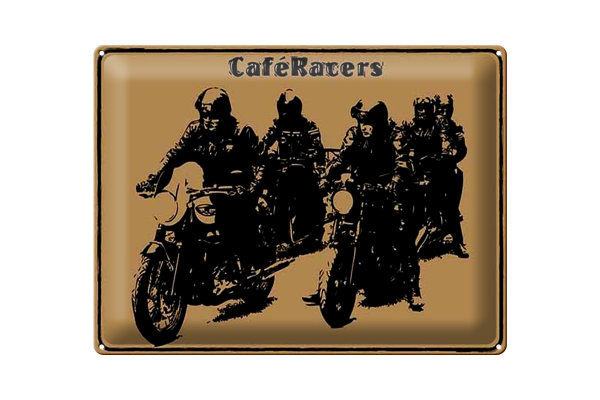 Blechschild Spruch 40x30cm Motorrad Cafe Racers motorcycle