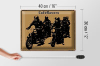 Blechschild Spruch 40x30cm Motorrad Cafe Racers motorcycle
