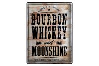 Blechschild Alkohol 30x40cm Bourbon Whiskey only the finest
