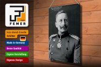 Blechschild Portrait 30x40cm Kaiser Friedrich Wilhelm 1859