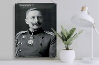 Blechschild Portrait 30x40cm Kaiser Friedrich Wilhelm 1859